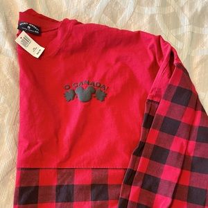 Disney exclusive Mens long sleeve “Oh Canada” shirt.